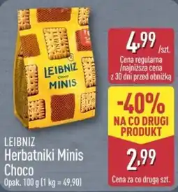 ALDI Leibniz Herbatniki Minis Choco oferta