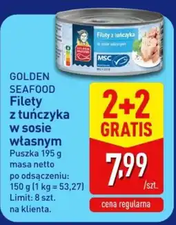 ALDI Golden Seafood Filety z tuńczyka w sosie własnym oferta
