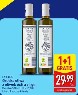 ALDI LYTTOS Grecka oliwa z oliwek extra virgin oferta