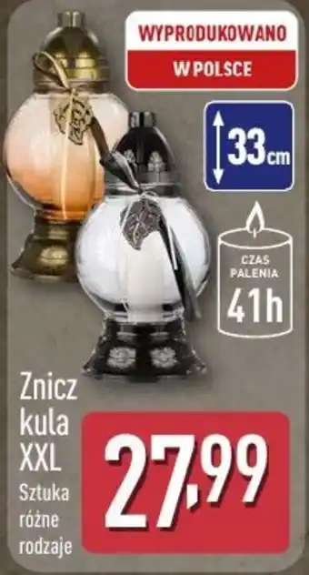 ALDI Znicz kula XXL oferta