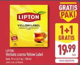 ALDI Lipton Herbata czarna Yellow Label oferta