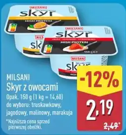 ALDI MILSANI Skyr z owocami oferta
