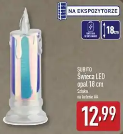 ALDI Świeca LED opal 18 cm oferta