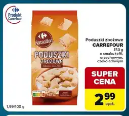 Globi Poduszki zbożowe Carrefour o smaku toffi oferta