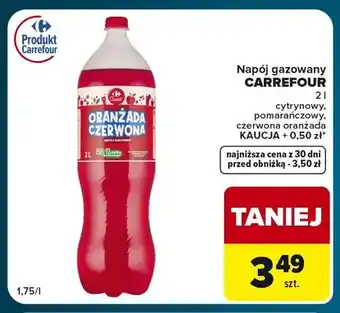 Napój gazowany cytrynowy Carrefour