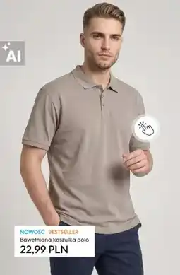 Sinsay Bawełniana koszulka polo oferta