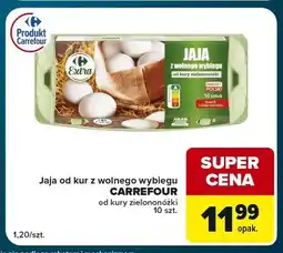 Globi Jajka kurze od kur z wolnego wybiegu od kury zielononóżki Carrefour oferta