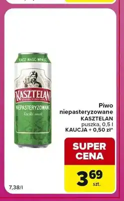 Carrefour Express Piwo niepasteryzowane Kasztelan oferta
