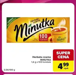 Carrefour Express Herbata czarna Minutka oferta