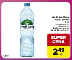Carrefour Express Woda źródlana niegazowana Żywiec Zdrój oferta