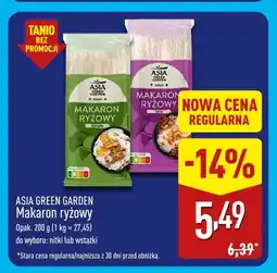 ALDI Makaron ryżowy wstążki Asia Green Garden oferta