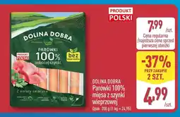 ALDI Parówki 100% mięsa z szynki wieprzowej Dolina Dobra oferta