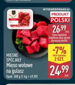 ALDI Mięso wołowe na gulasz Mięsne Specjały oferta
