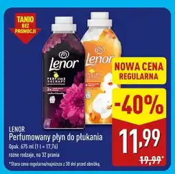 ALDI Perfumowany płyn do płukania Lenor oferta