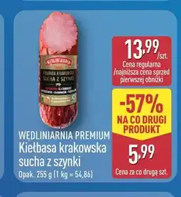 ALDI Kiełbasa krakowska sucha z szynki Wędliniarnia Premium oferta