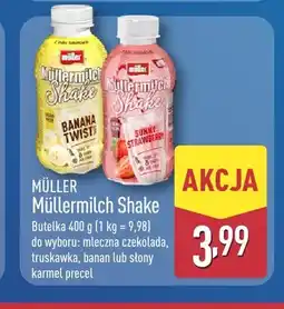 ALDI Napój mleczny Müllermilch Shake banan Müller oferta