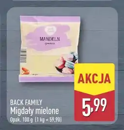 ALDI Migdały mielone Back Family oferta