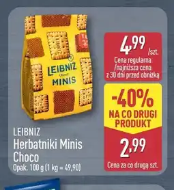 ALDI Herbatniki Minis Choco Leibniz oferta