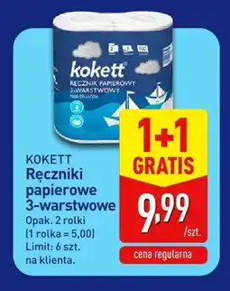 ALDI Ręczniki papierowe 3-warstwowe Kokett 2-pak oferta
