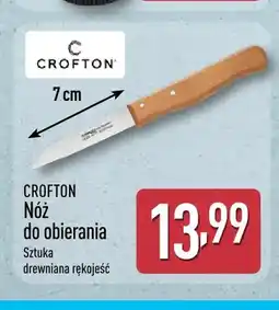 ALDI Nóż do obierania 7 cm z drewnianą rękojeścią Crofton oferta