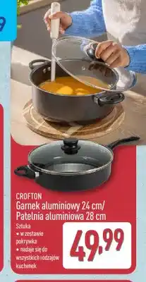 ALDI Garnek aluminiowy 24 cm z pokrywką Crofton oferta