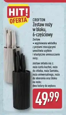 ALDI Zestaw noży w bloku 6-częściowy Crofton oferta
