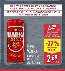 ALDI Piwo Warka Classic oferta