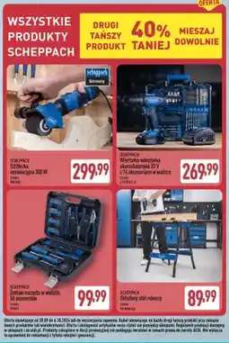 ALDI Wiertarko-wkrętarka akumulatorowa z 74 akcesoriami w walizce Scheppach oferta