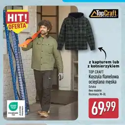 ALDI Koszula flanelowa ocieplana męska z kołnierzykiem Top Craft oferta