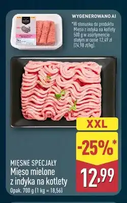 ALDI Mięso mielone z indyka na kotlety Mięsne Specjały oferta