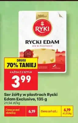 Biedronka Ser żółty w plastrach Rycki Edam Exclusive Ryki oferta