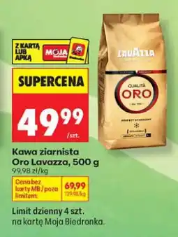 Biedronka Kawa ziarnista Lavazza Qualità Oro oferta