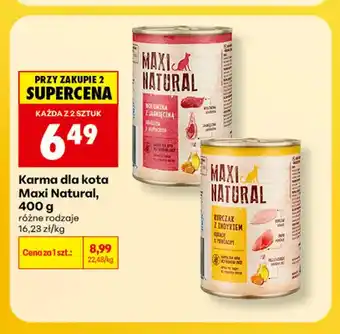 Karma dla kota wołowina z jagnięciną Maxi Natural