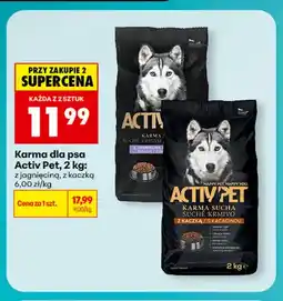 Biedronka Karma dla psa z jagnięciną Activ Pet oferta