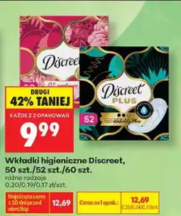 Biedronka Wkładki higieniczne Discreet 50 szt oferta