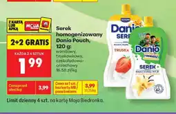 Biedronka Serek homogenizowany Danio Pouch waniliowy oferta