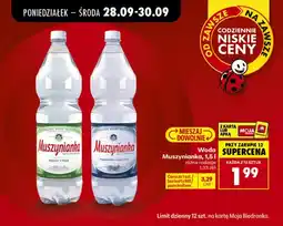 Biedronka Woda gazowana Muszynianka niskonasycona CO2 oferta