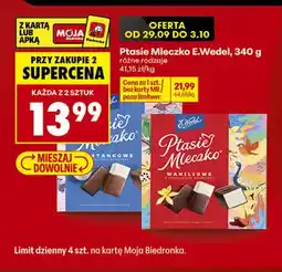 Biedronka Ptasie Mleczko waniliowe E.Wedel oferta