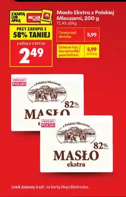 Biedronka Masło ekstra z Polskiej Mleczarni oferta