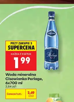 Biedronka Woda mineralna gazowana Cisowianka Perlage 6-pak oferta