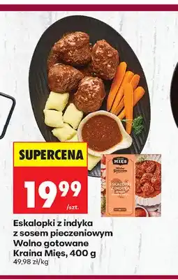 Biedronka Eskalopki z indyka z sosem pieczeniowym Wolno gotowane Kraina Mięs oferta