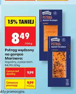 Biedronka Pstrąg wędzony na gorąco łagodny Marinero oferta