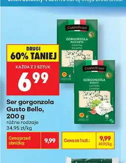 Biedronka Ser gorgonzola Gusto Bello Dolce oferta