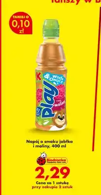 Biedronka Napój o smaku jabłka i maliny Kubuś oferta