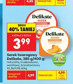 Biedronka Serek twarogowy Delikate waniliowy oferta