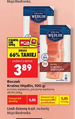 Biedronka Boczek parzony wędzony Kraina Wędlin oferta