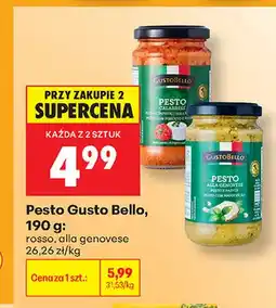 Biedronka Pesto alla genovese Gusto Bello oferta