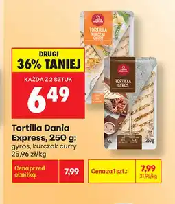 Biedronka Tortilla gyros Dania Express oferta