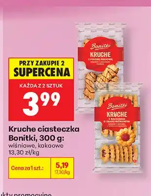 Biedronka Kruche ciasteczka wiśniowe Bonitki oferta