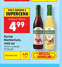 Biedronka Syrop Herbárium malina z cytryną oferta